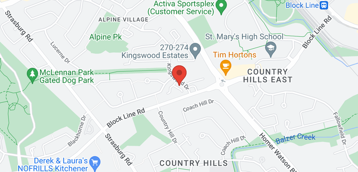 map of 44 -  337 Kingswood Drive